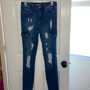 DollHouse Blue Distressed Jeans